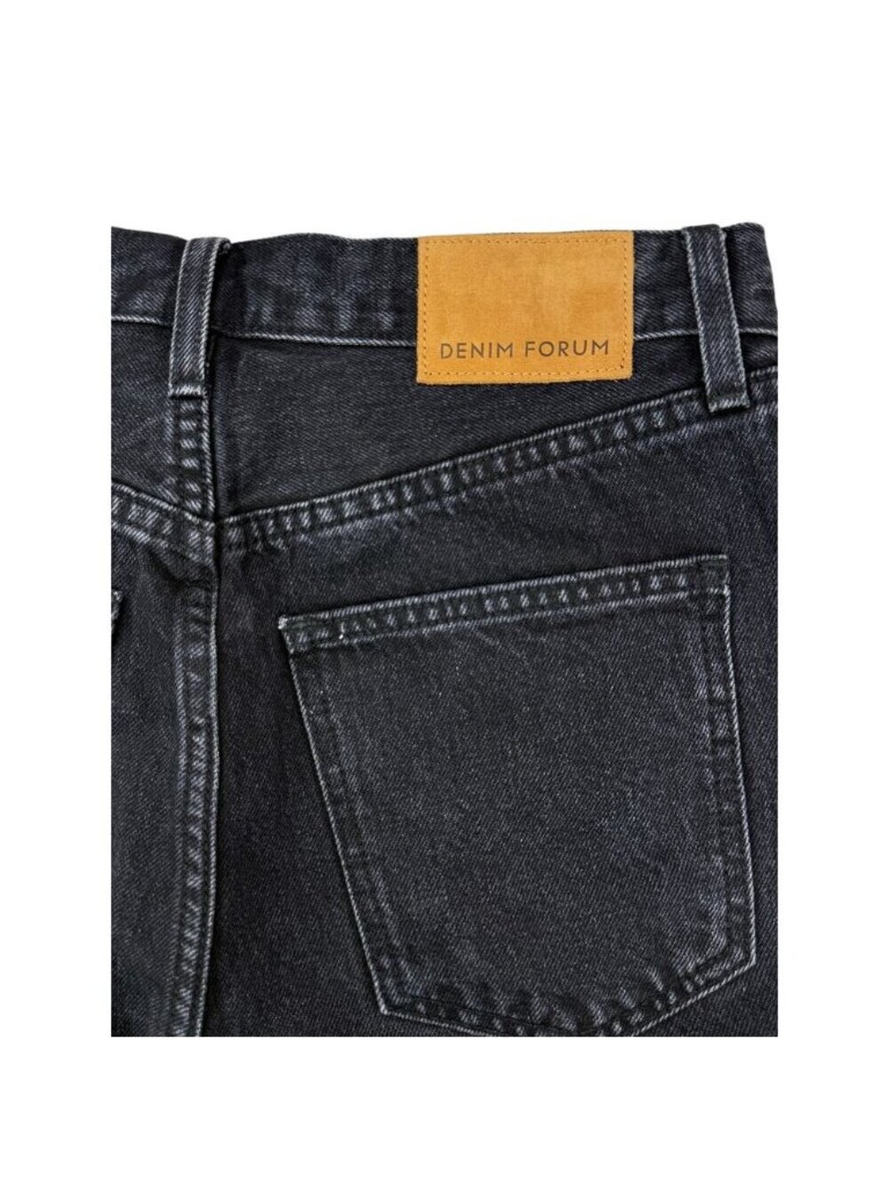 DENIM FORUM Aritzia The Joni High Rise Loose 32L Size 25 Black Eyeliner - Picture 7 of 8